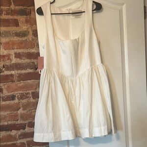 BHLDN NWT Elegant White Sleeveless Dress